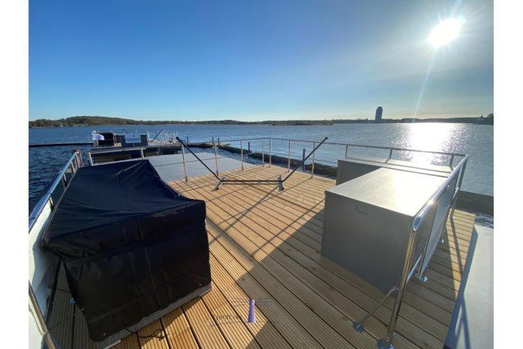 Hausboot Fjord Ankerplatz Mit Biosauna In שלזוויג מראה חיצוני תמונה