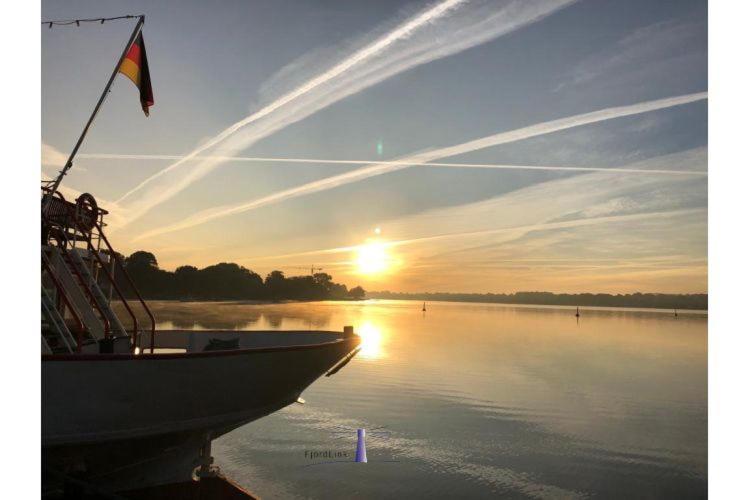 Hausboot Fjord Ankerplatz Mit Biosauna In שלזוויג מראה חיצוני תמונה